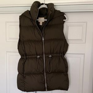 H&M Oversized Women's Brown Down Puffer Vest